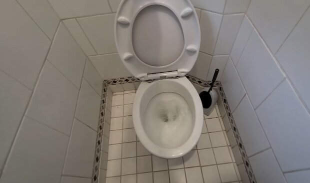 Wöchentliche Toilettenspülung. Quelle: Youtube Screenshot